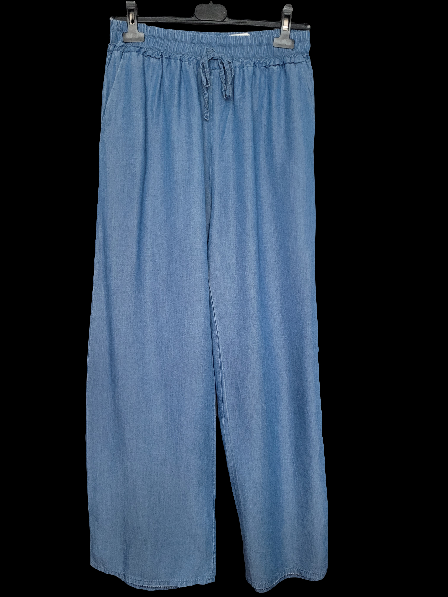 Pantalon effet jean délavé