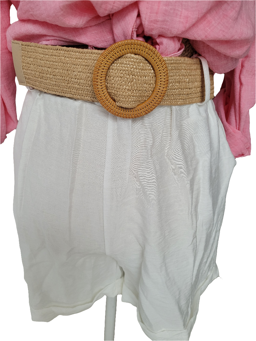 Short bohème avec ceinture Laurence