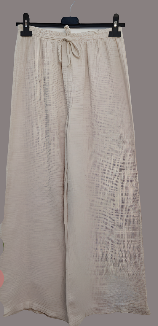 Pantalon gaz de coton Tu du 36 au 42