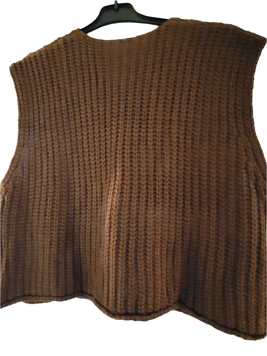 Gilet sans manches marron