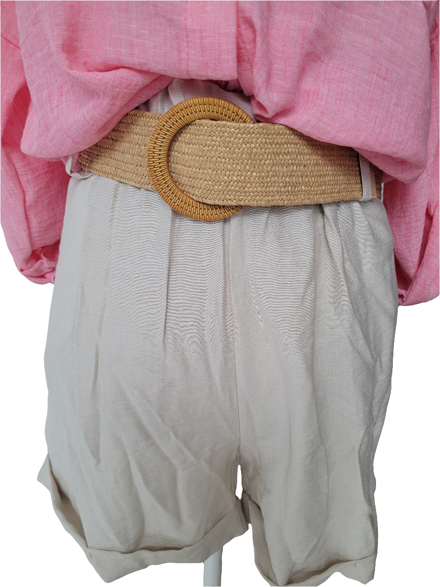 Short bohème avec ceinture Laurence