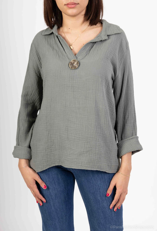 chemise gaze de coton