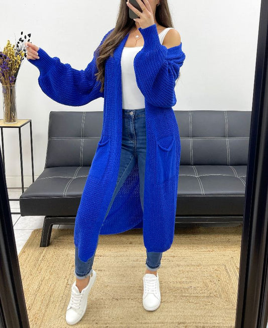Gilets longs en maille