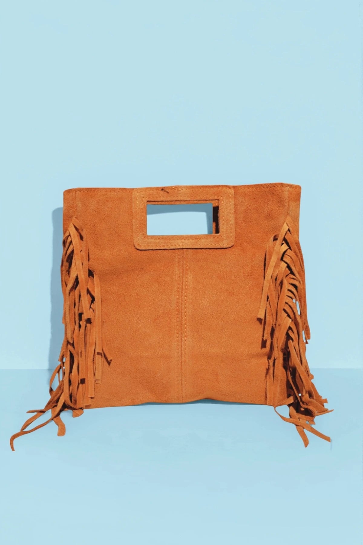 SAC A MAIN BANDOULIERE CROUTE DE CUIR